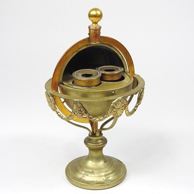 Lot 242 - A 19th century gilt metal novelty inkwell, in...