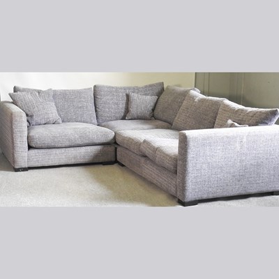 Lot 133 - A modern Sofa Workshop grey upholstered corner...