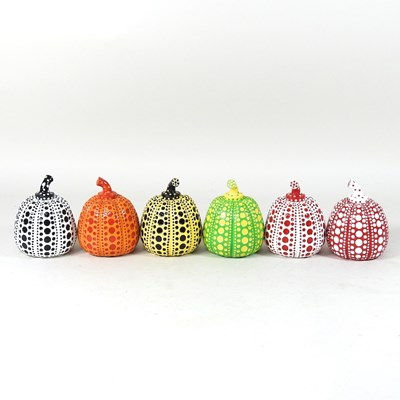 Lot 270 - After Yayoi Kusama, b1929, a set of six resin...