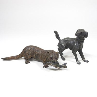 Lot 49 - An Austrian cold painted bronze model of an...