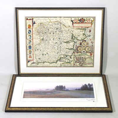 Lot 511 - An engraved map of Essex, together with a...