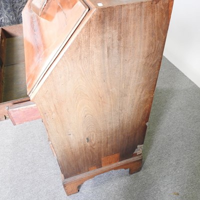 Lot 168 - A George III mahogany bureau, with a fitted...