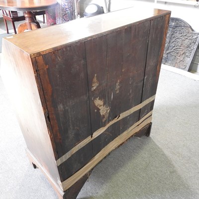 Lot 168 - A George III mahogany bureau, with a fitted...