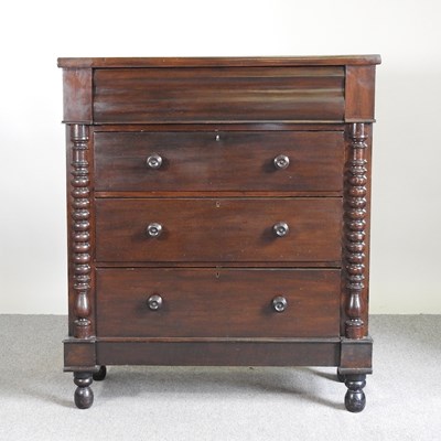 Lot 286 - A 19th century Scottish chest of drawers,...