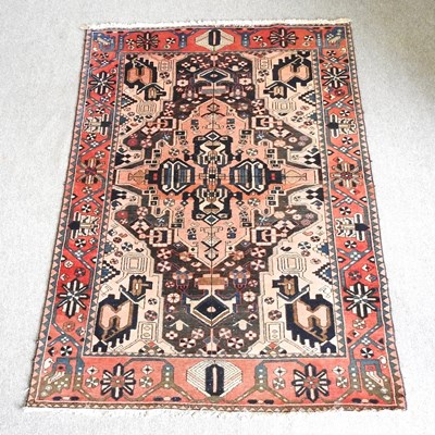 Lot 350 - A Persian Backtiari rug, with a large central...