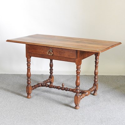 Lot 109 - An early 20th century French oak side table,...