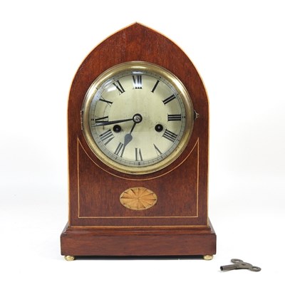 Lot 355 - An early 20th century walnut and inlaid...