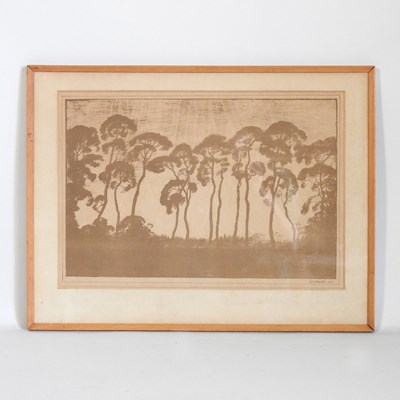 Lot 600 - Alfred Blundell, 1884-1968, trees, signed in...