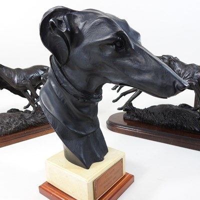 Lot 195 - A limited edition Heredities figure group of greyhounds