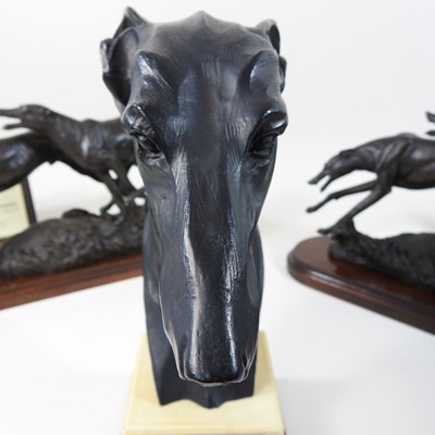 Lot 195 - A limited edition Heredities figure group of greyhounds