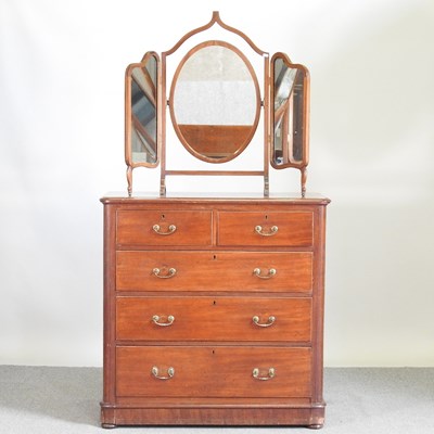 Lot 106 - A Victorian mahogany chest of drawers,...