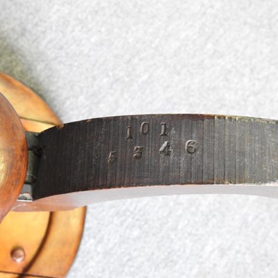 Lot 135 - A Victorian walnut revolving piano stool,...