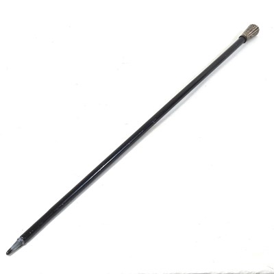 Lot 99 - An early 20th century ebonised swordstick,...