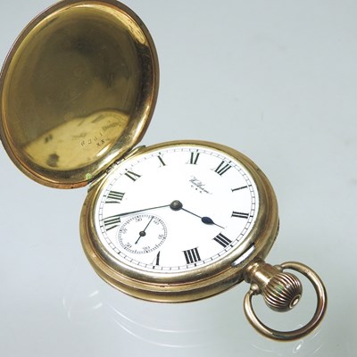 Lot 361 - An early 20th century Waltham gold plated full...