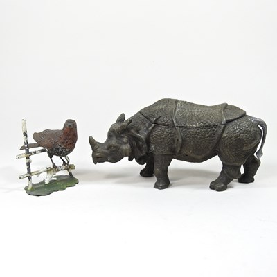 Lot 84 - A 19th century novelty inkwell, in the form of...