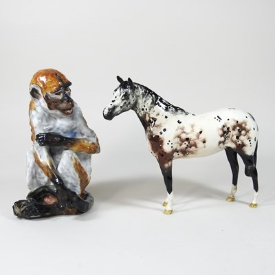 Lot 54 - A Meissen style continental porcelain model of...