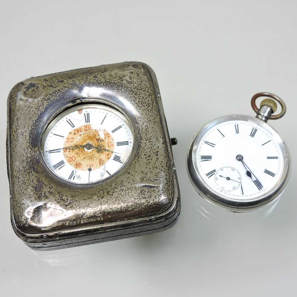 Lot 28 - A silver open faced pocket watch