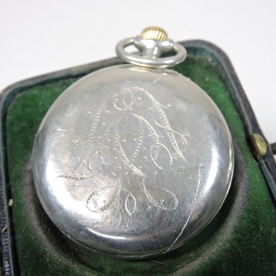 Lot 28 - A silver open faced pocket watch