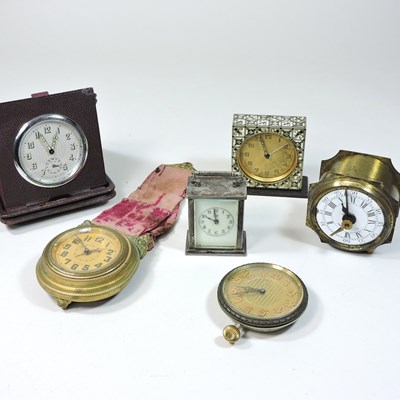 Lot 152 - An early 20th century American miniature carriage clock