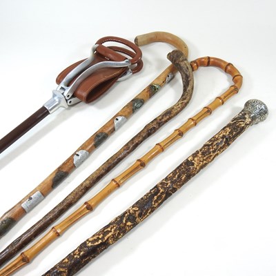 Lot 582 - A shooting stick, together with a collection...