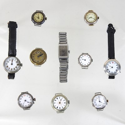 Lot 31 - A collection of mainly early 20th century pocket and wristwatches
