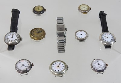 Lot 31 - A collection of mainly early 20th century pocket and wristwatches