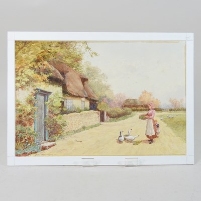 Lot 520 - James Matthews, 19th/20th century, village...