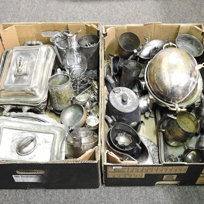 Lot 523 - A collection of 19th century and later silver...