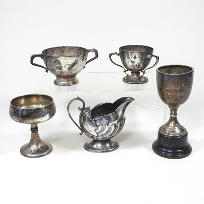 Lot 368 - A Victorian silver cream jug, of inverted...