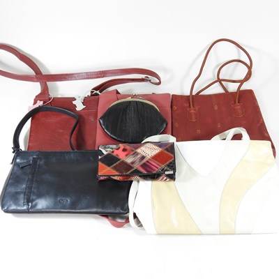 Lot 303 - A Radley red leather ladies crossover shoulder...