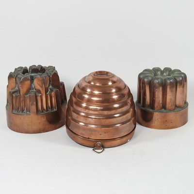 Lot 287 - A 19th century copper ice cream mould, 12cm...