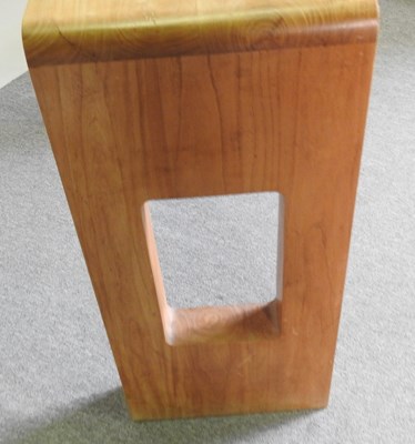 Lot 578 - A modern Swedish console table, of angular shape
