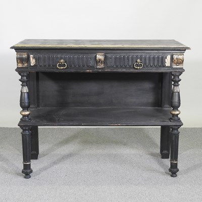 Lot 178 - A 19th century French buffet, with a hinged...