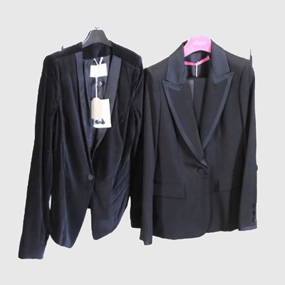 Lot 134 - A Day black velvet ladies tuxedo, together...