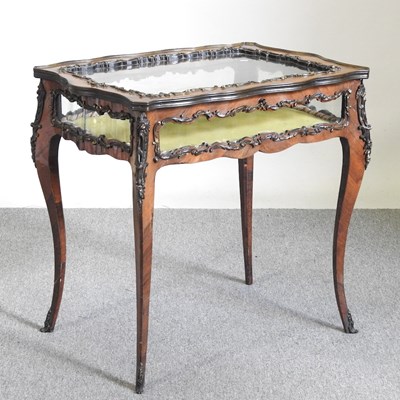 Lot 42 - A late 19th century French kingwood and gilt...