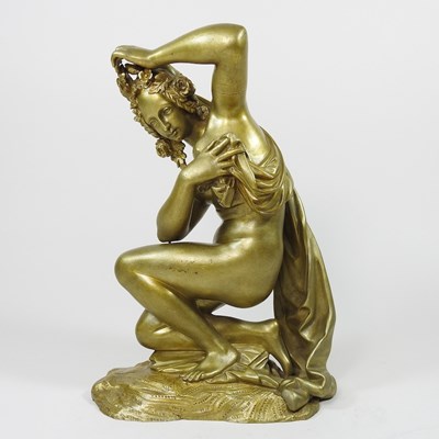 Lot 570 - A 19th century French gilt bronze sculpture of...