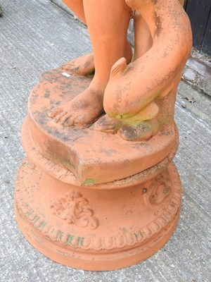 Lot 91 - A life size terracotta garden statue of Venus...