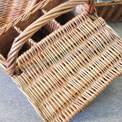 Lot 133 - A Harrods picnic basket, 40cm wide, together...