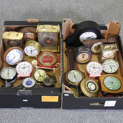 Lot 169 - A collection of various mantel clocks and a...