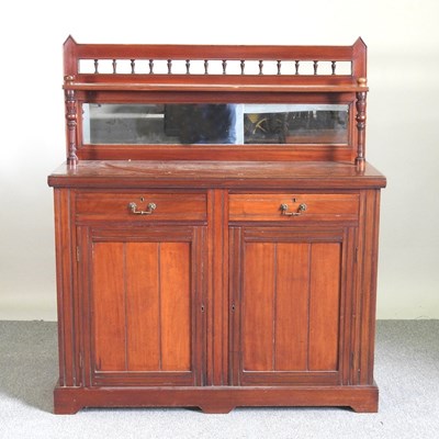 Lot 453 - A Victorian chiffonier, with a mirrored...