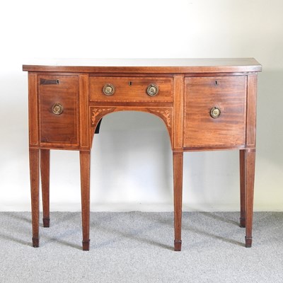 Lot 195 - A 19th century mahogany and satinwood...