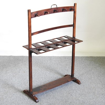 Lot 130 - A 19th century mahogany boot rack