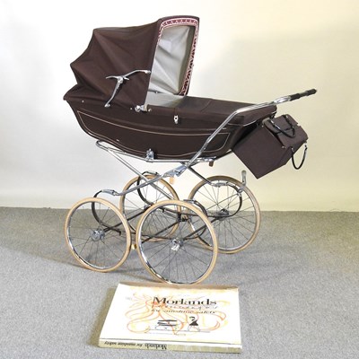 Lot 528 - A Marmet vintage pram, 117cm long, with...