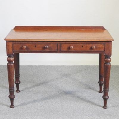 Lot 521 - A Victorian mahogany side table, with a...