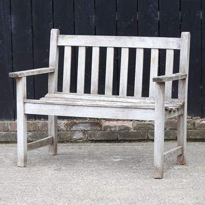 Lot 517 - A small wooden garden bench, 102cm wide