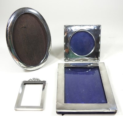 Lot 287 - An Edwardian silver photograph frame, of...