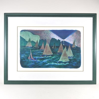 Lot 17 - Mary Beresford-Williams, b1931, Night Race,...