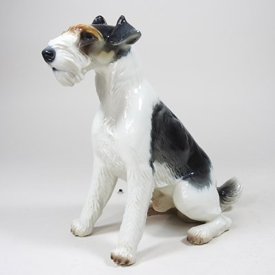 Lot 484 - A Rosenthal porcelain model of a Fox Terrier,...