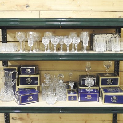 Lot 547 - A collection of Thomas Webb crystal glasses,...