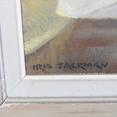 Lot 79 - Iris Jackman, 20th century, still life of...